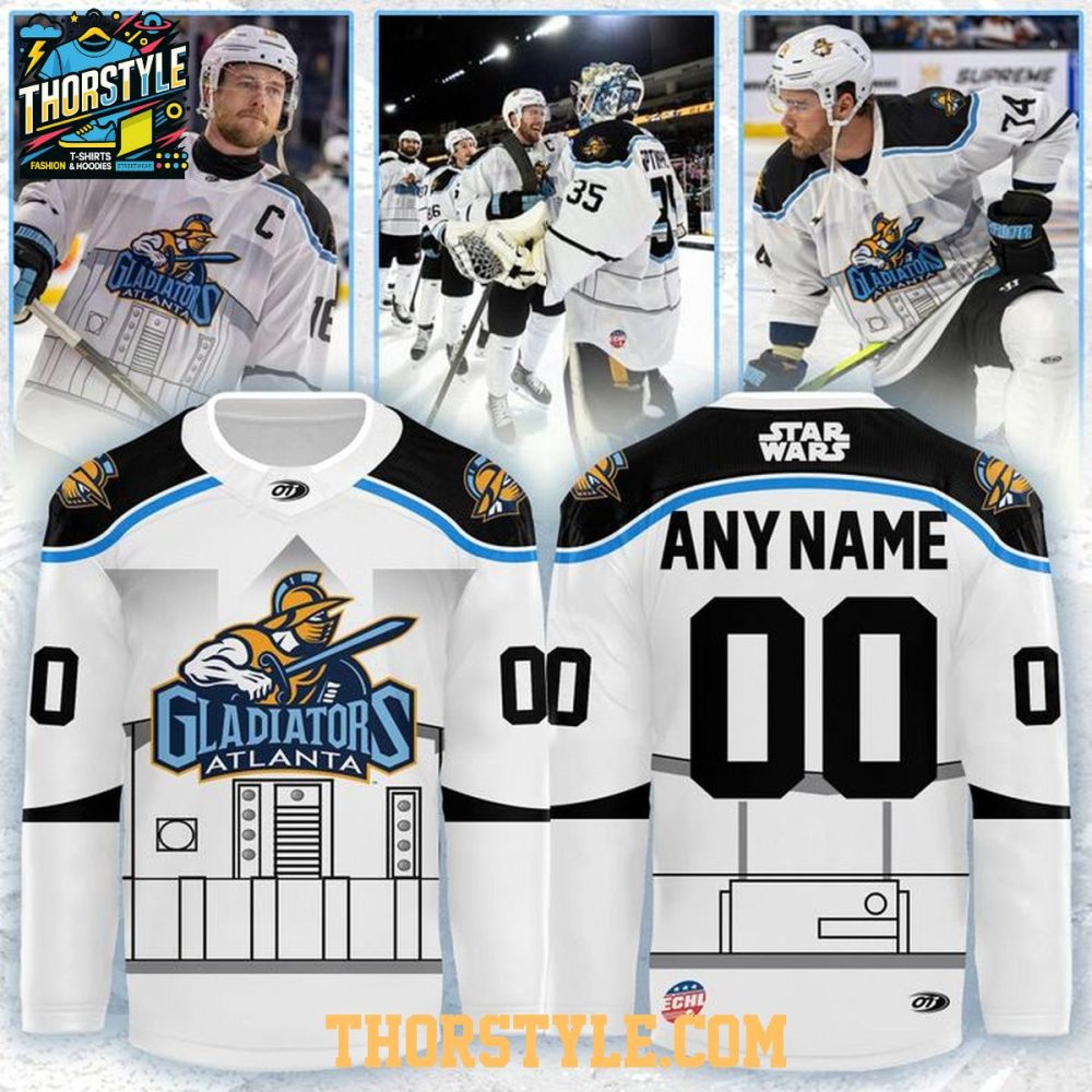 Atlanta Gladiators 2026 Star Wars Night Gameday Personalized Hockey Jersey