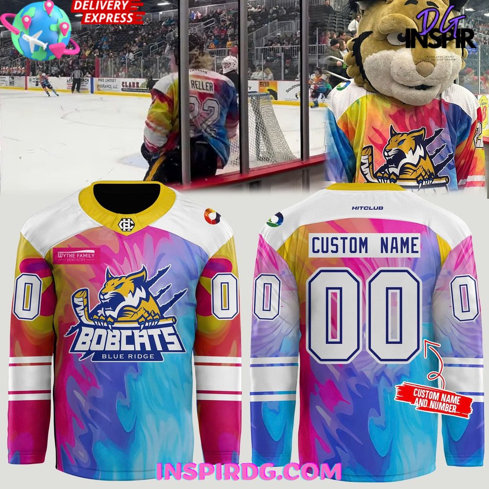 Blue Ridge Bobcats Autism Awareness Night Special Hockey Jersey