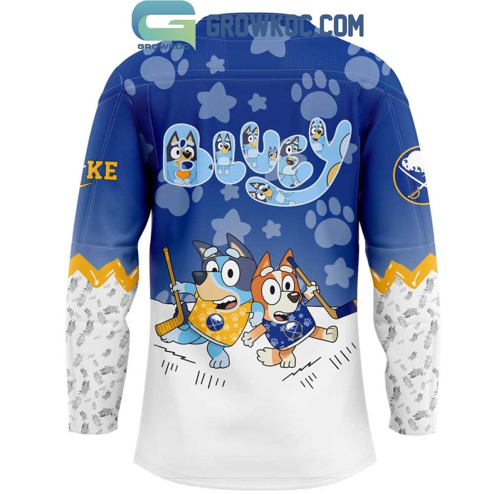 Buffalo Sabres Bluey And Bingo 2025 Hockey Jersey