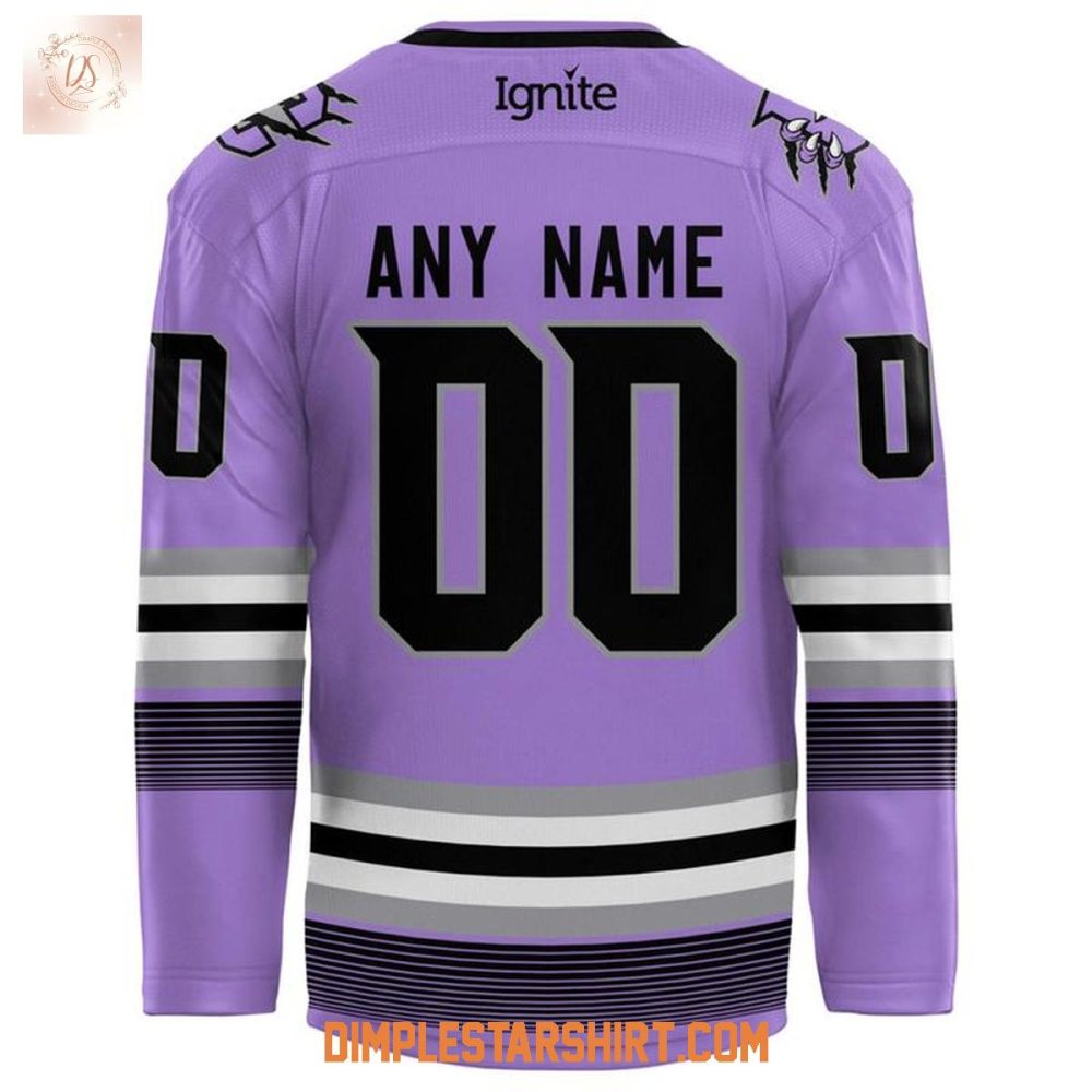Columbus River Dragons Hockey Fights Cancer 2025 Jersey
