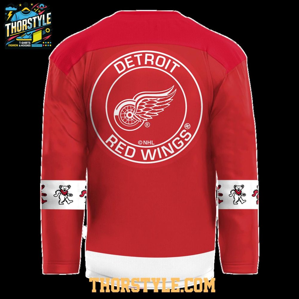 Detroit Red Wings Grateful Dead Night 2026 Personalized Hockey Jersey