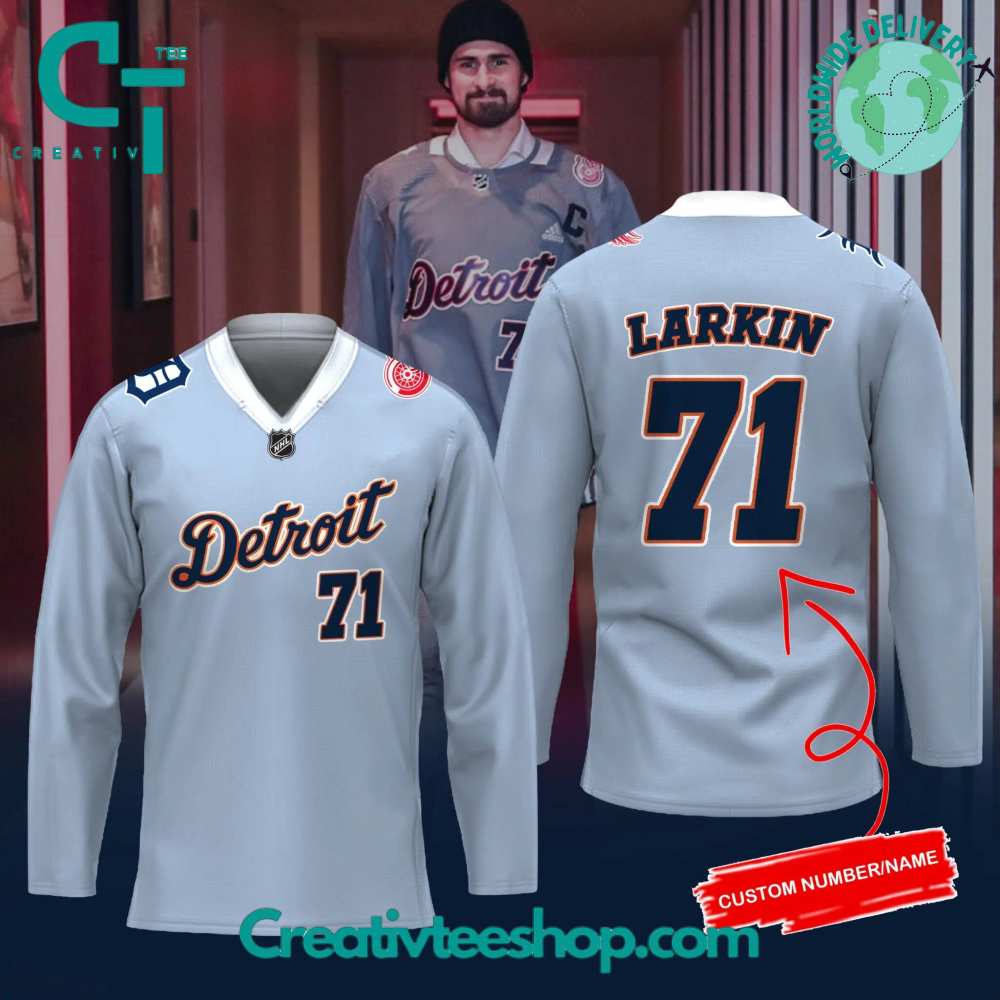 Detroit Red Wings Tigers Night 2024 Hockey Jersey