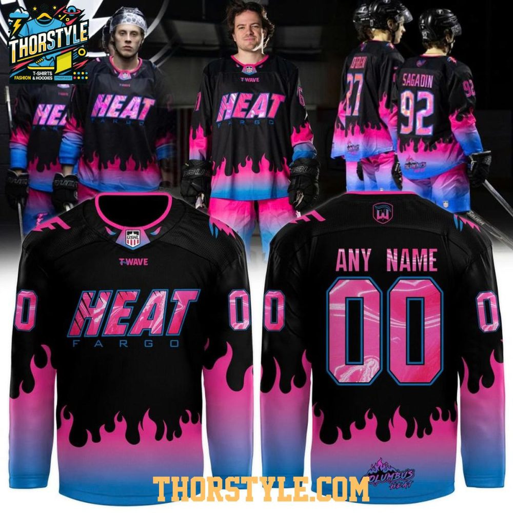 Fargo Force Heat 2026 Night Personalized Hockey Jersey