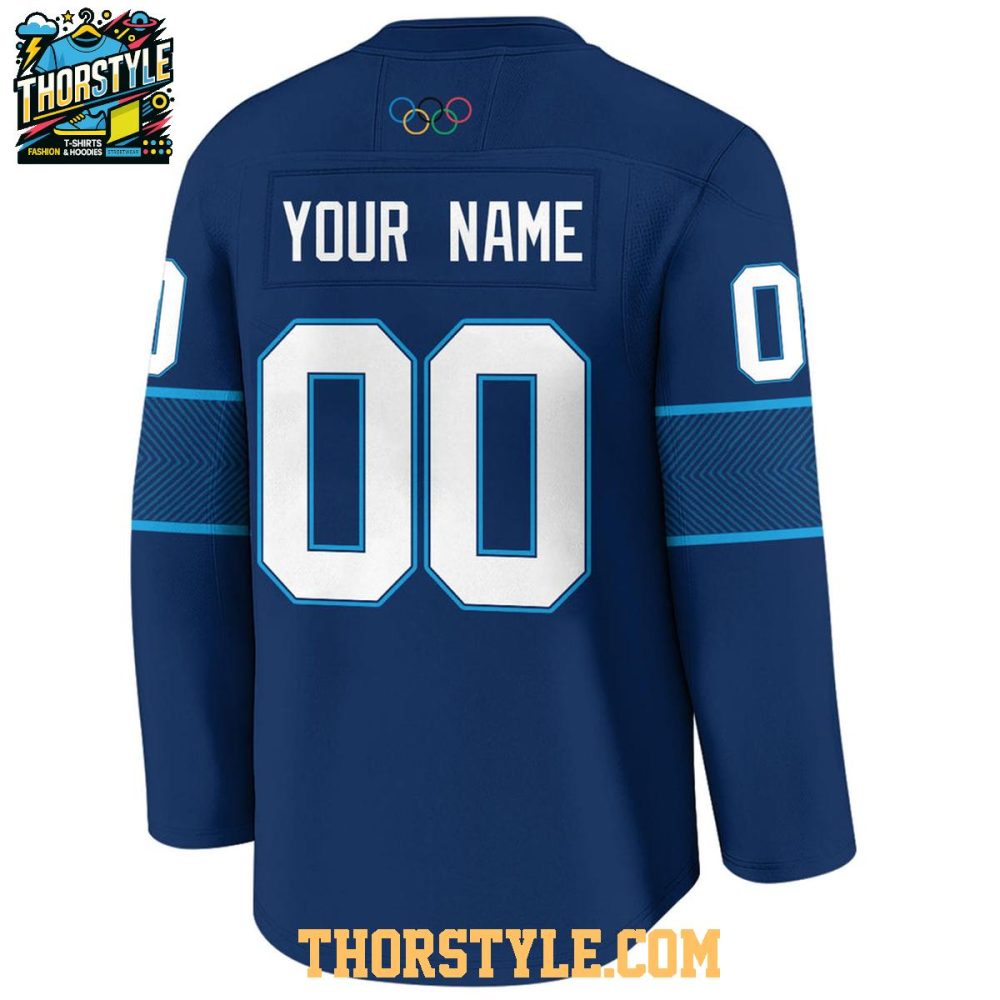 Finland 2026 Olympic Navy Team Personalized Hockey Jersey