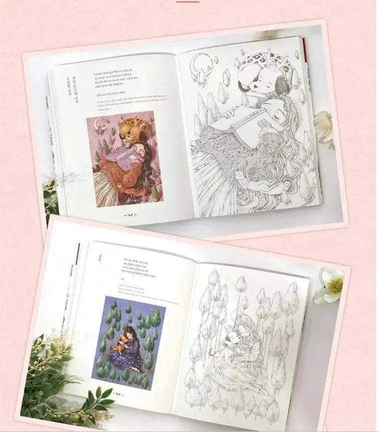 Korea Aeppol's Coloring Book For The Forest Adult Decompression Coloring Picture Book