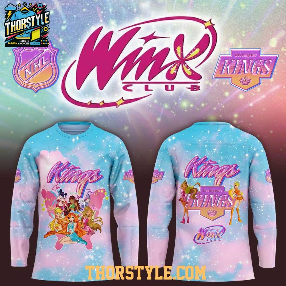 Los Angeles Kings Winx Club The Magic Is Back 2026 Night Hockey Jersey