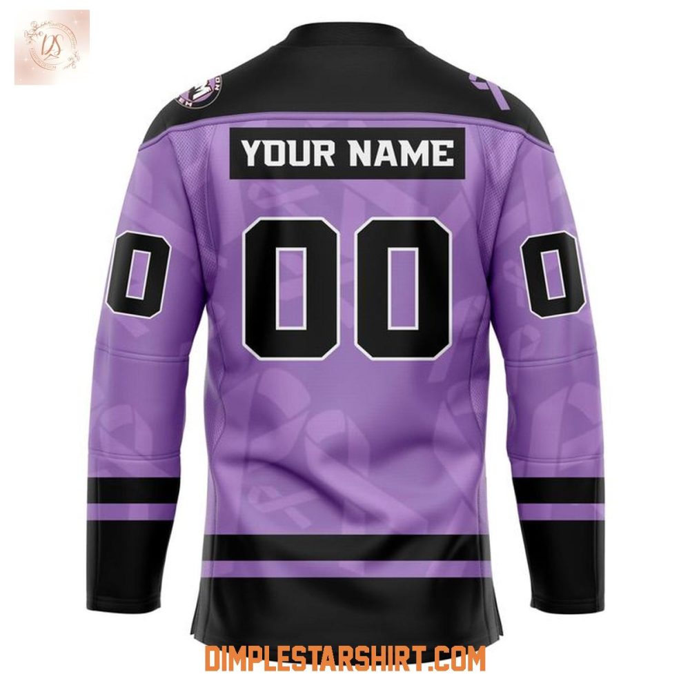 Macon Mayhem Fight Cancer Night 2025 Hockey Jersey
