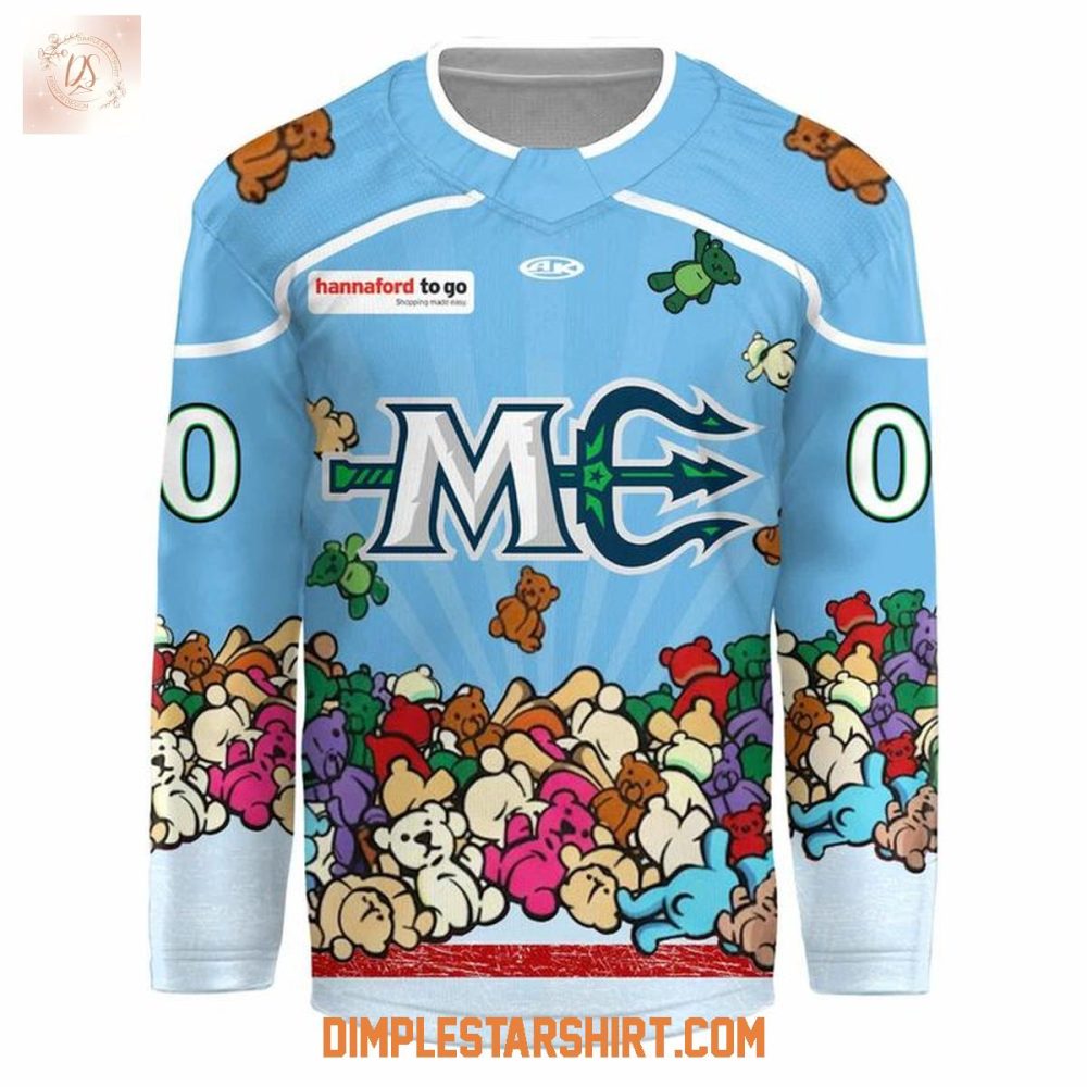 Maine Mariners Our Teddy Bear Toss Tis The Season Jersey