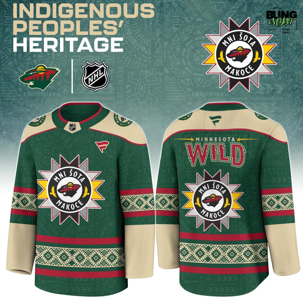 Minnesota Wild Indigenous People Heritage 2025 Hockey Jersey