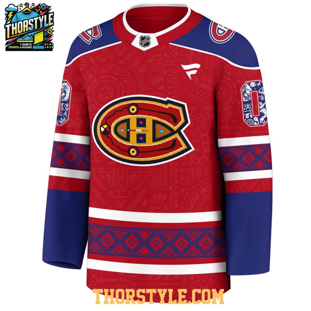 Montreal Canadiens Indigenous People Holiday 2025 Personalized Hockey Jersey
