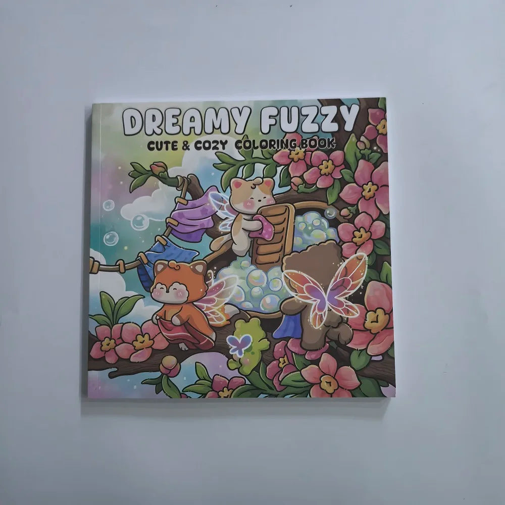 Dreamy Fuzzy Cute & Cozy Coloring Book for Adults Cute Drawing Book Perfect Gift for Christmas Party and Birthday