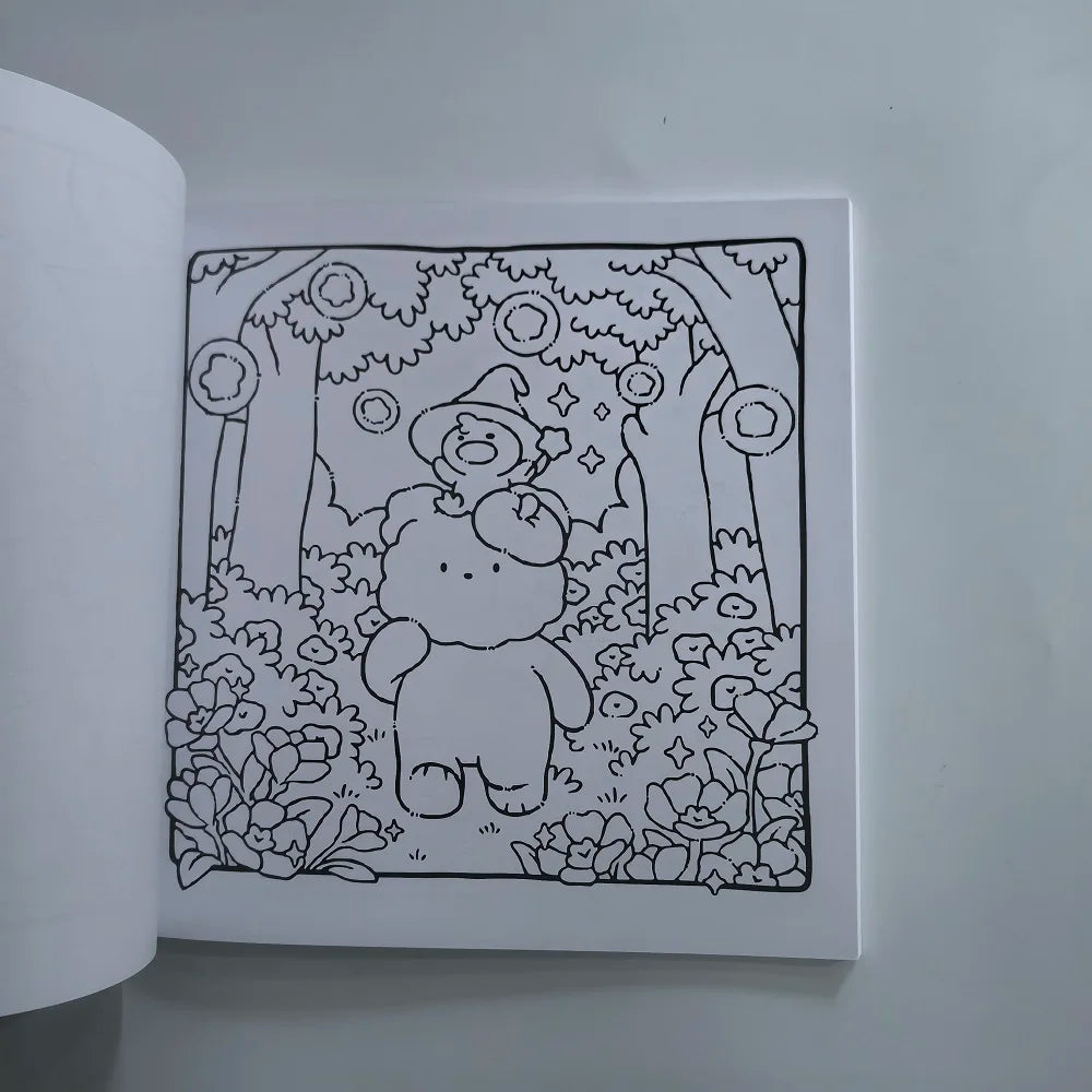 Dreamy Fuzzy Cute & Cozy Coloring Book for Adults Cute Drawing Book Perfect Gift for Christmas Party and Birthday