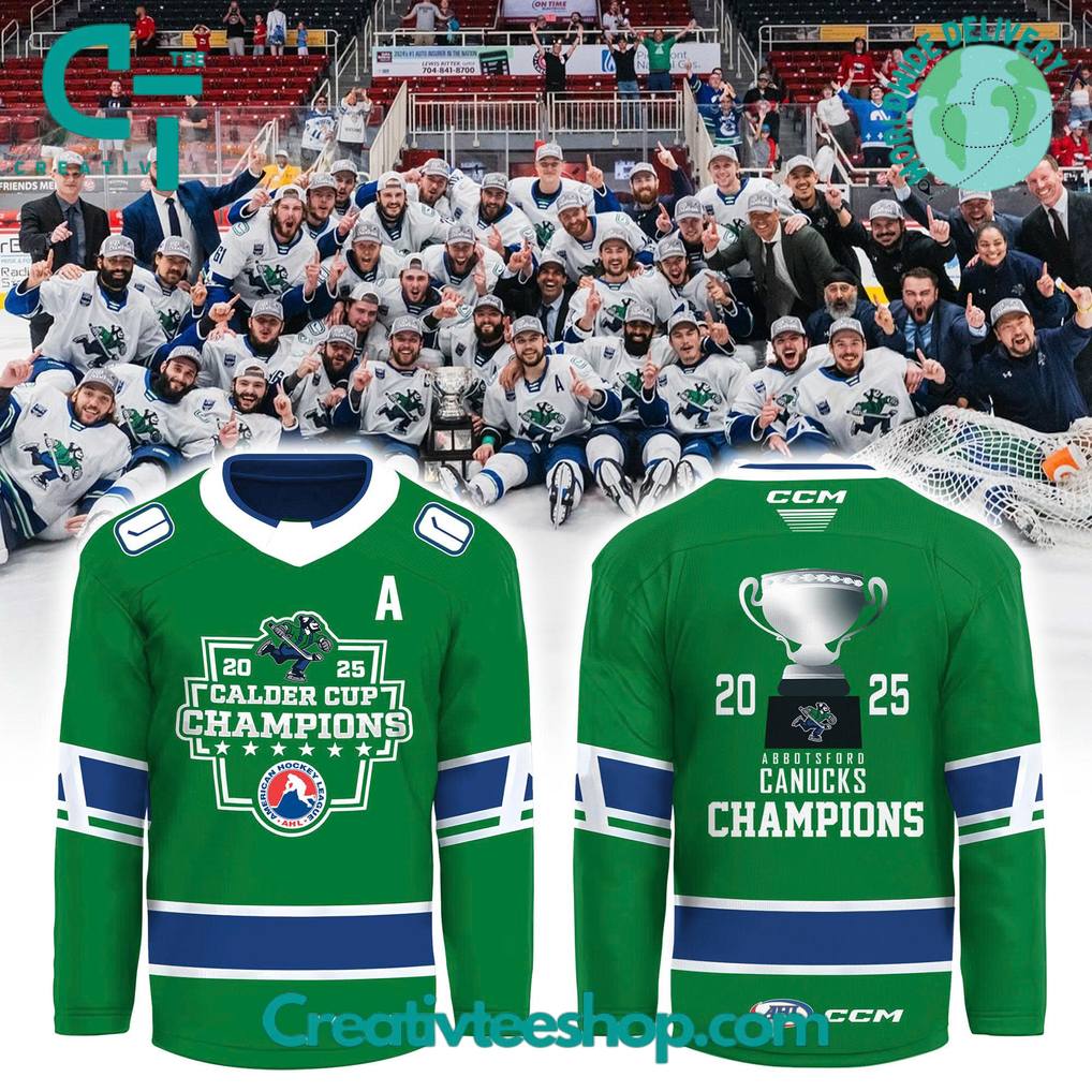 Abbotsford Canucks 2025 Calder Cup Champions Special Hockey Jersey