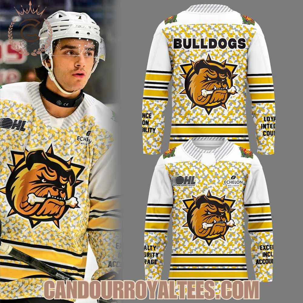 Brantford Bulldogs Military Appreciation Night Unifrom Jersey