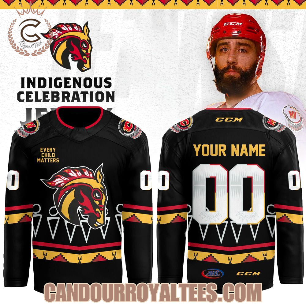 Calgary Wranglers Indigenous Heritage Hockey Jersey