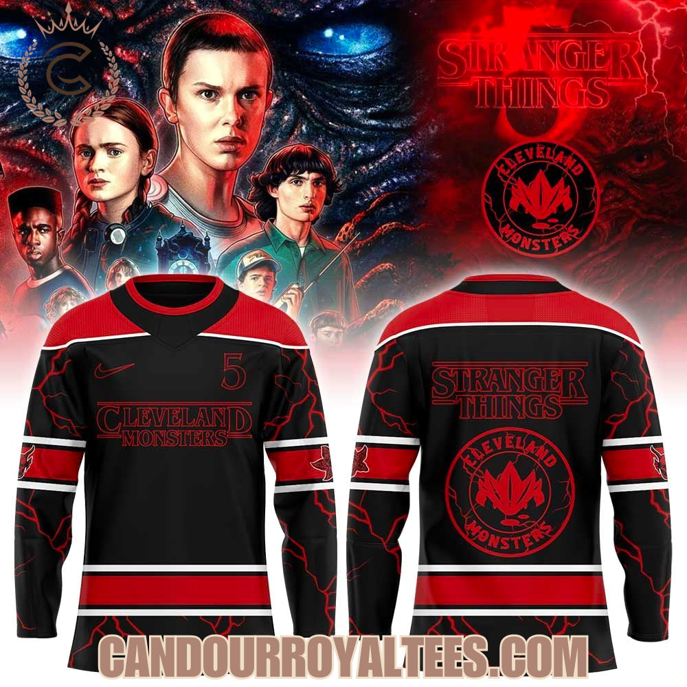 Cleveland Monsters Stranger Things Hockey Jersey
