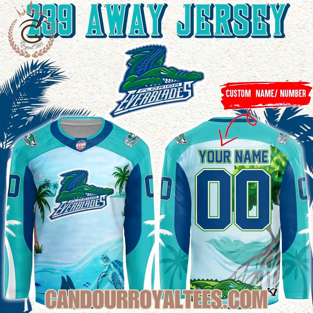 Florida Everblades 239 Away Jersey