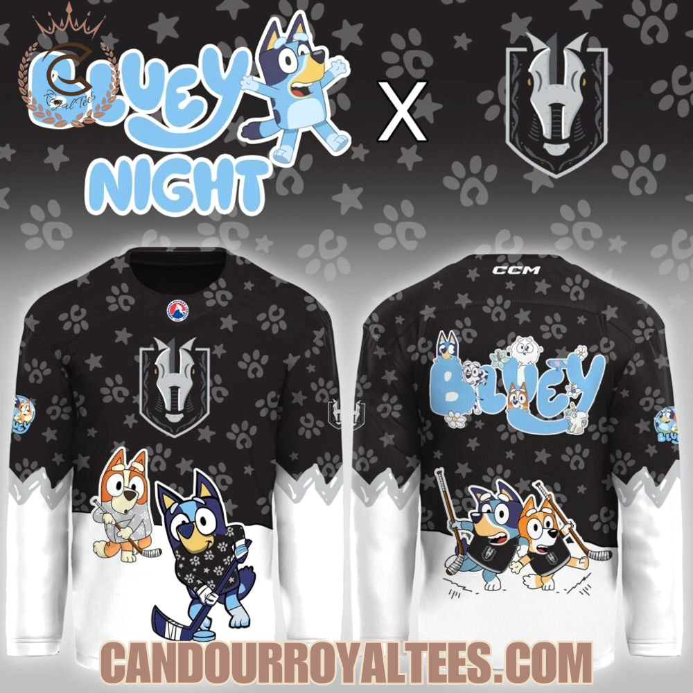 Henderson Silver Knights Bluey Night Game Hockey Jersey