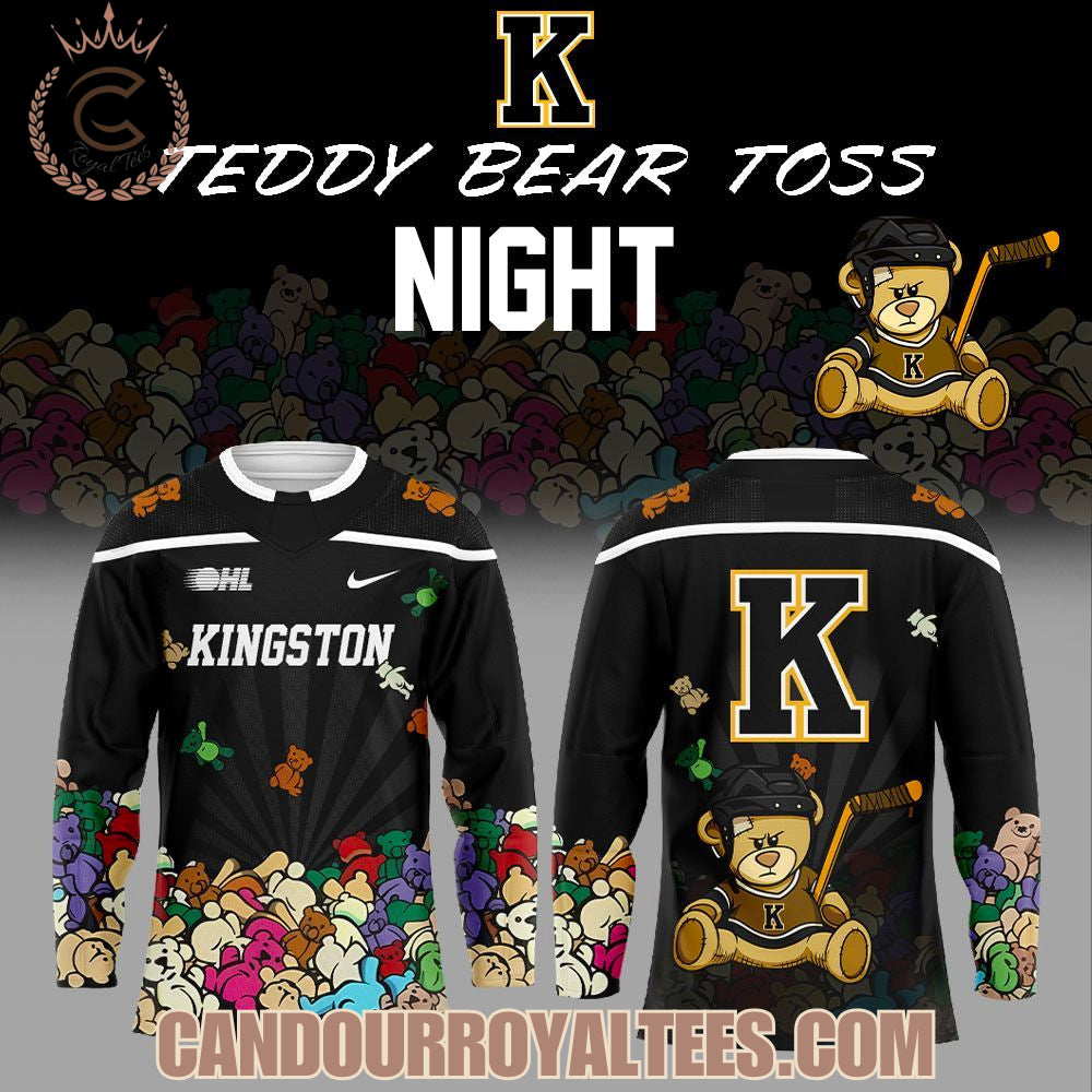 Kingston Frontenacs Teddy Bear Toss Night Jersey