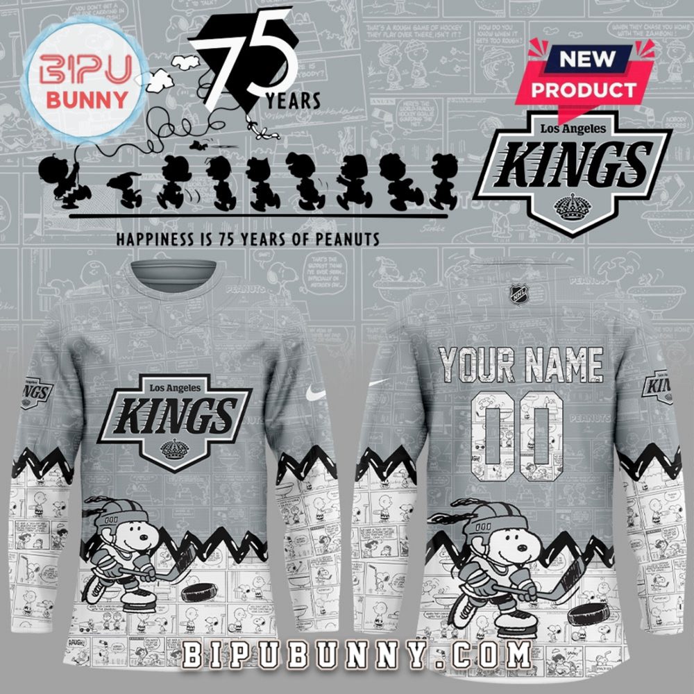 Los Angeles Kings 75Th Anniversary Of Peanuts Hockey Jersey