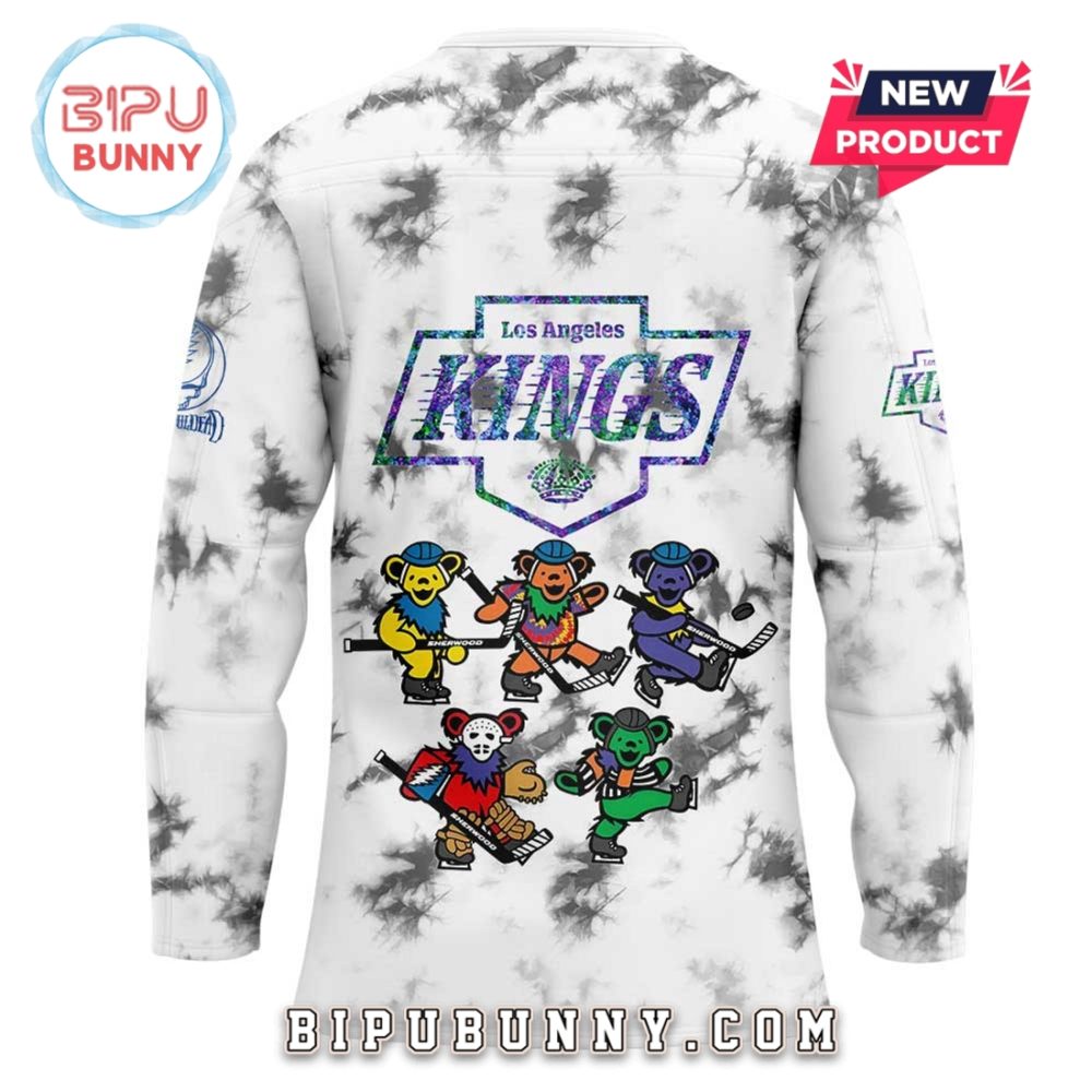 Los Angeles Kings Grateful Dead Night Hockey Jersey
