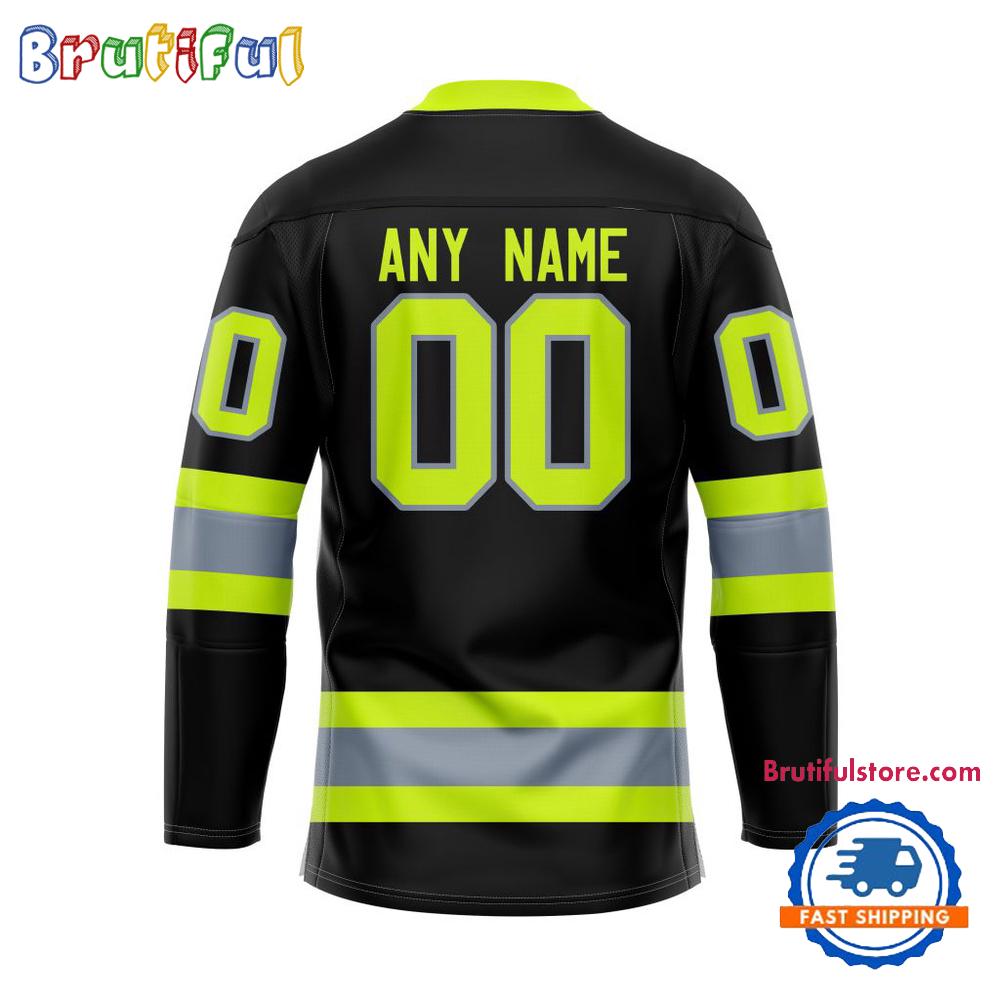 NHL Dallas Stars Honoring Firefighters Lace Hockey Jersey