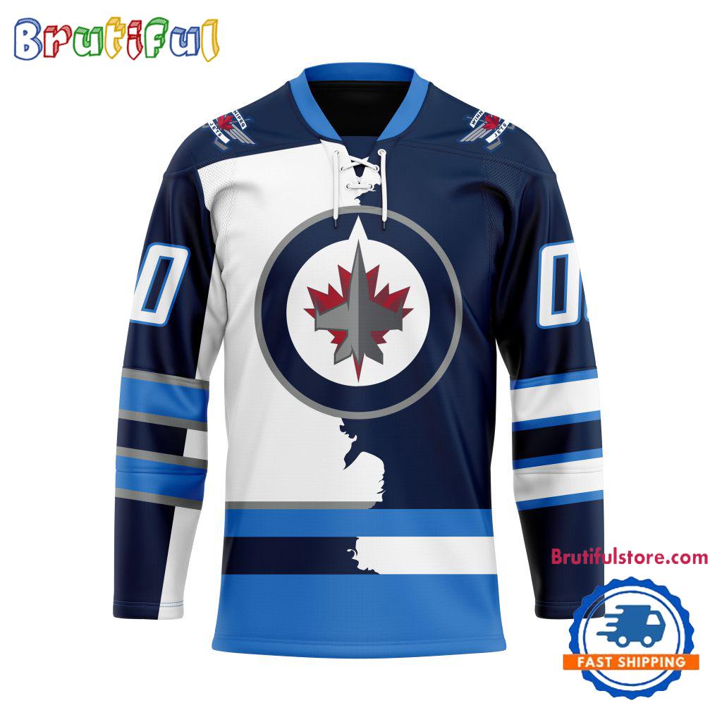 NHL Winnipeg Jets Home Mix Away New Design Hockey Jersey