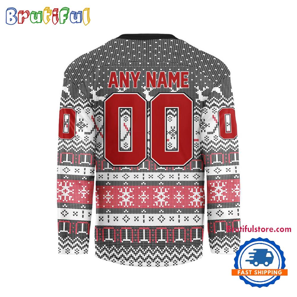 Ottawa Senators 2025 NHL Christmas Personalized Hockey Jersey Design